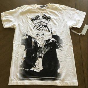 Playboy x Iggy Pop white graphic shirt, size Medium, unisex